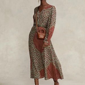 Ralph Lauren Paisley Floral Maxi Dress